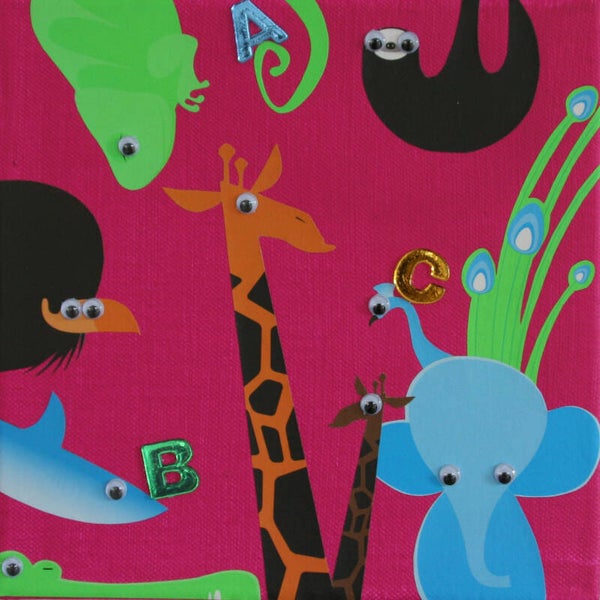 Animal abc 20x20x1 cm