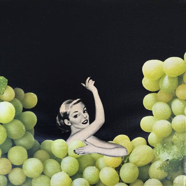 Green grape bubble bath 20x20x1 cm