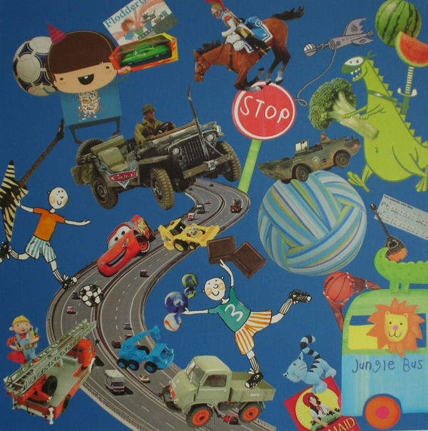 Voor Nicolaas tweeluik 30x30x5 cm