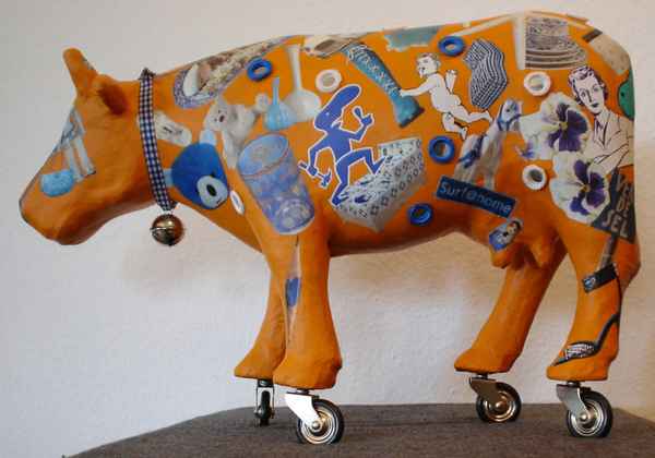 Delfts mooo! 50x30x10 cm