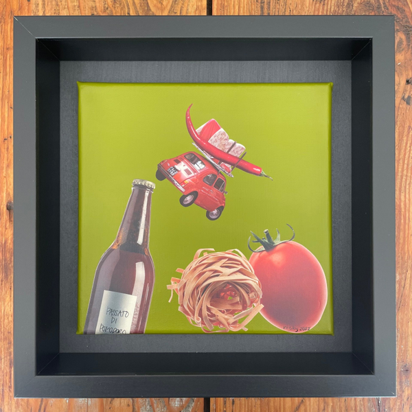 Passato di pomodoro 20x20x1 cm incl lijst 25x25x6 cm