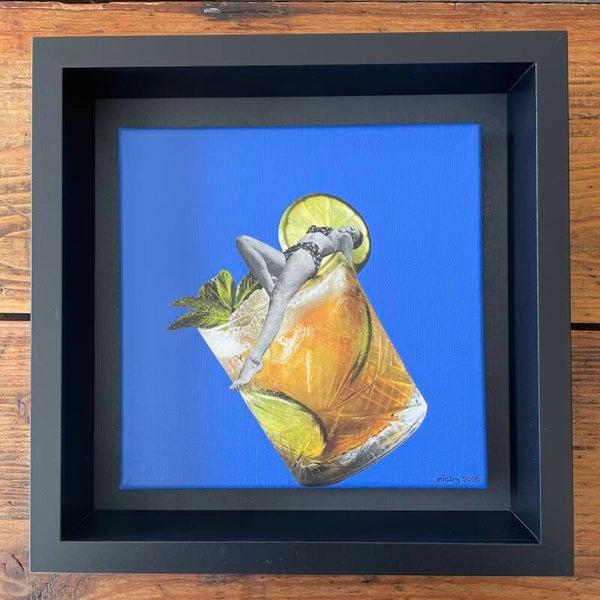 Verfrissend 20x20x1 cm incl. lijst 25x25x6 cm