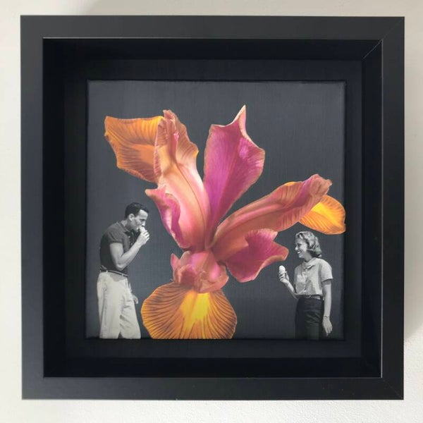 Let love bloom 20x20x1 cm, incl lijst 25x25x6 cm