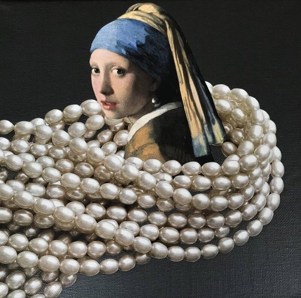 Pearls, pearls, pearls 20x20x1 cm