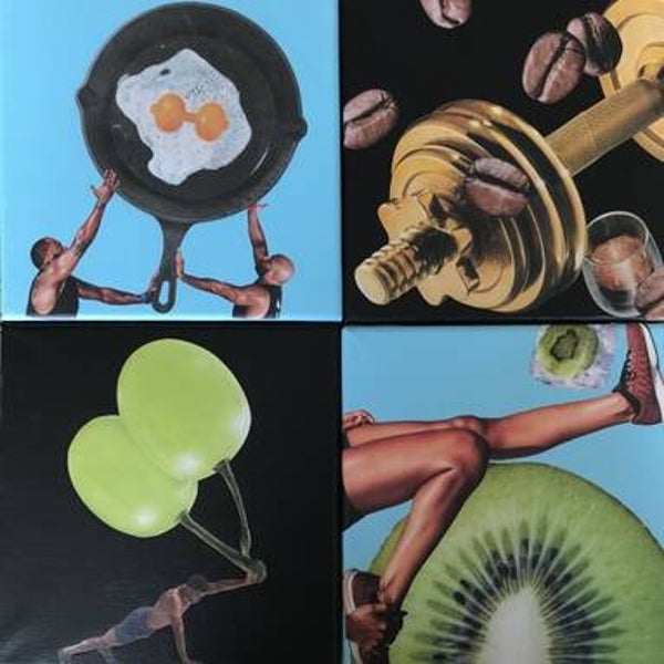 Vierluik voor Ronald 20x20x1 cm