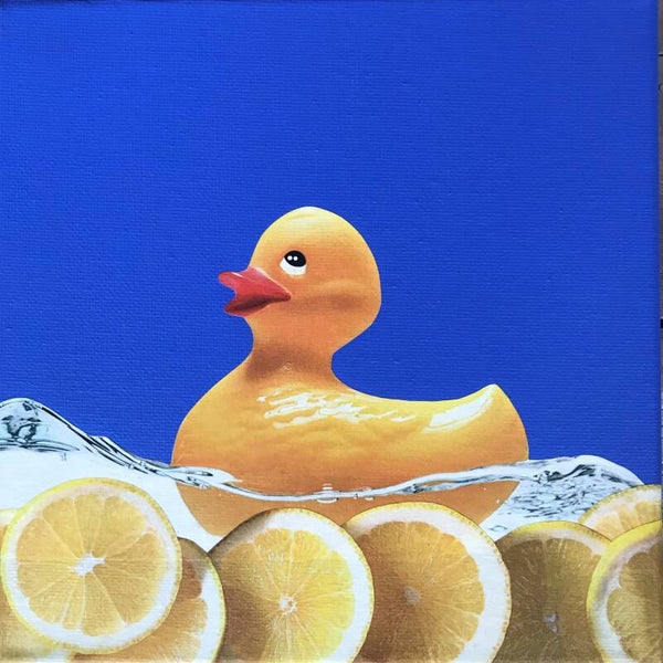 With a twist of lemon 20x20x1 cm incl lijst 25x25x6 cm