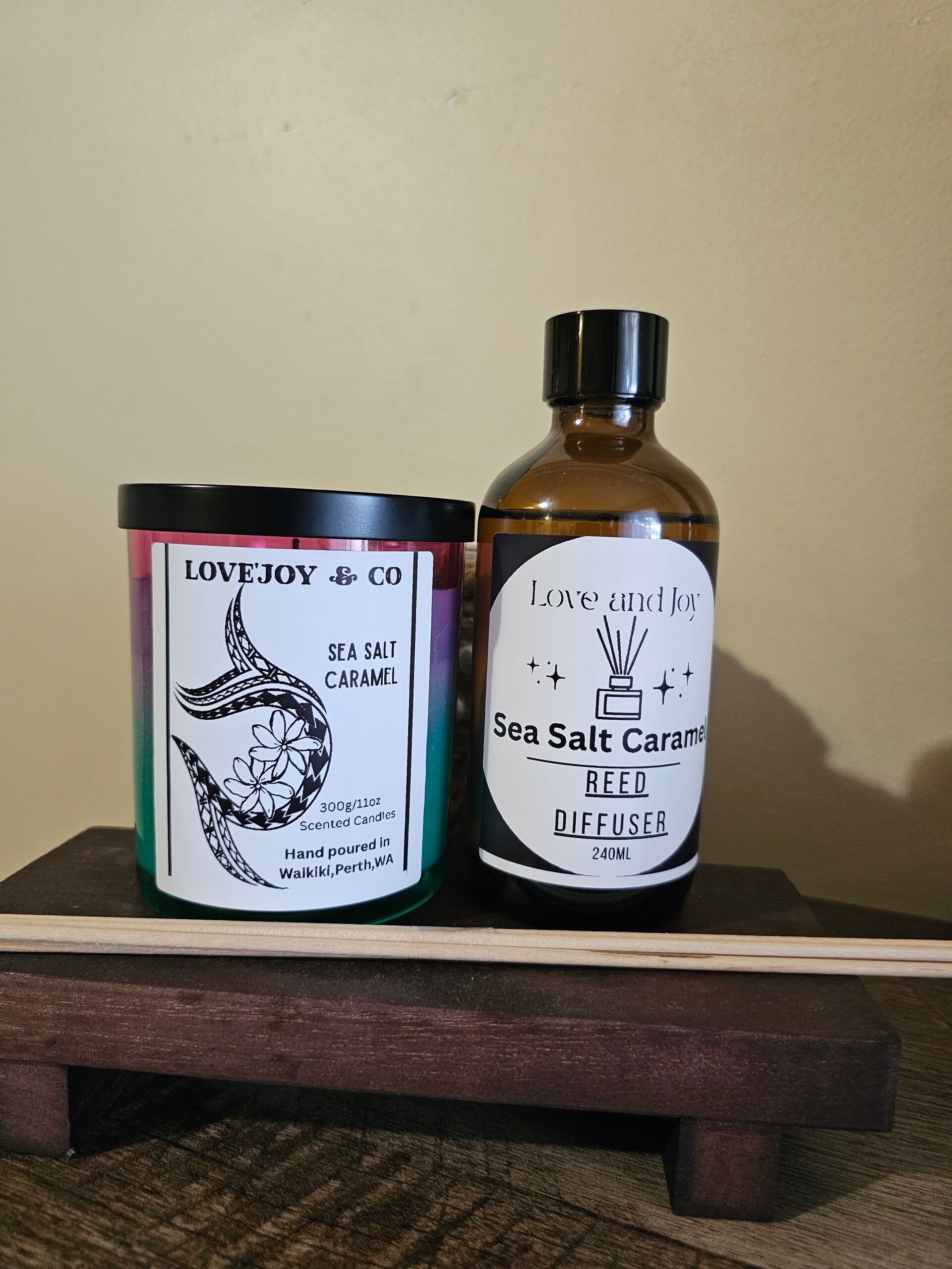 SEA SALT CANDLE& REED DIFFUSER SET
