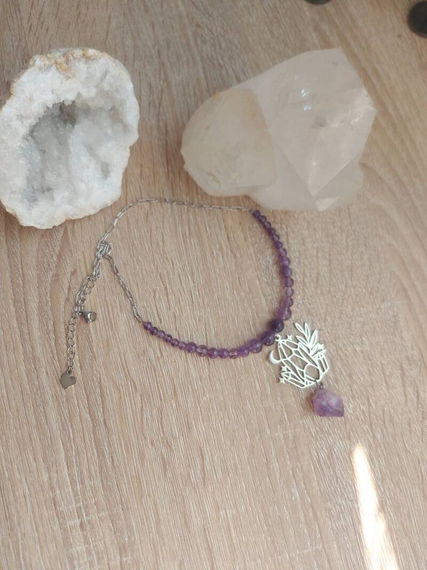 Collier " Roccia " en améthyste