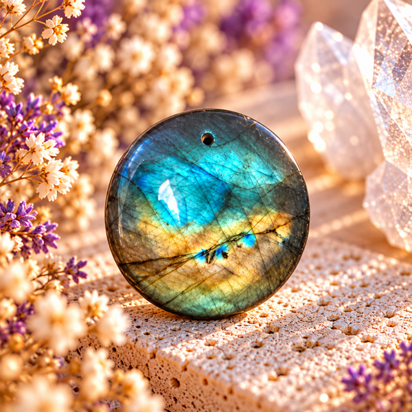 Cabochon en labradorite