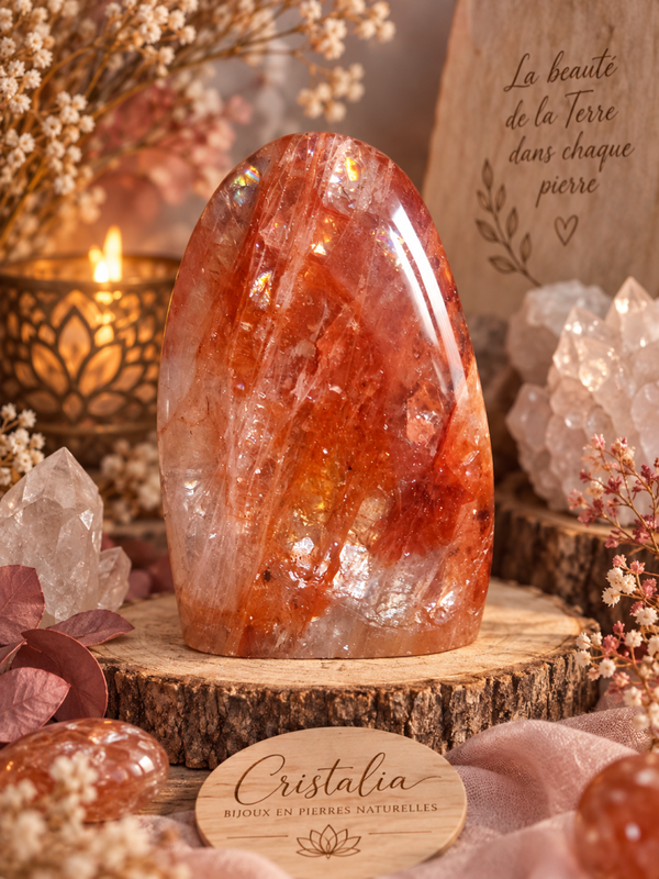 Forme Libre - Quartz hématoïde rouge