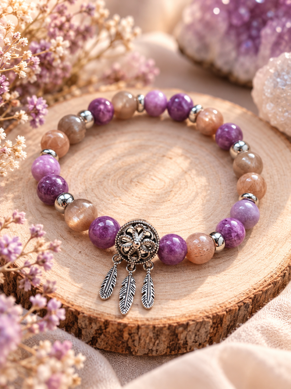 Bracelet "Éclipse Violette"