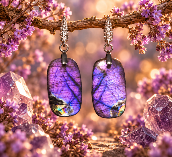 Boucles d'oreilles " Éclat Mystique"