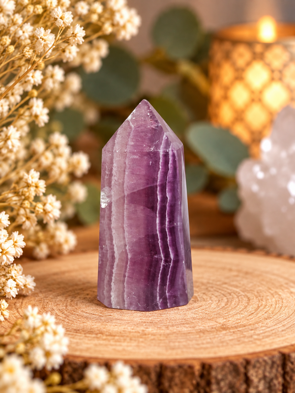 Obélisque en Fluorite violette