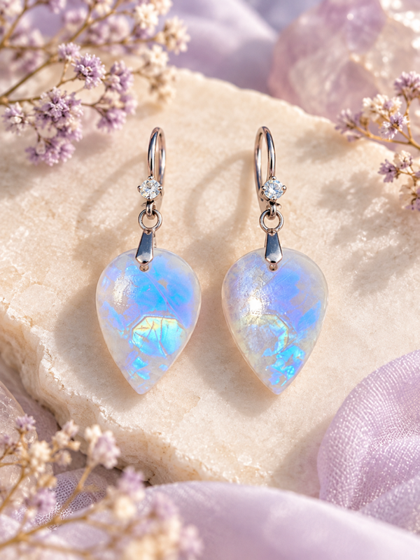 Boucles d'oreilles "Reflets de Lune"