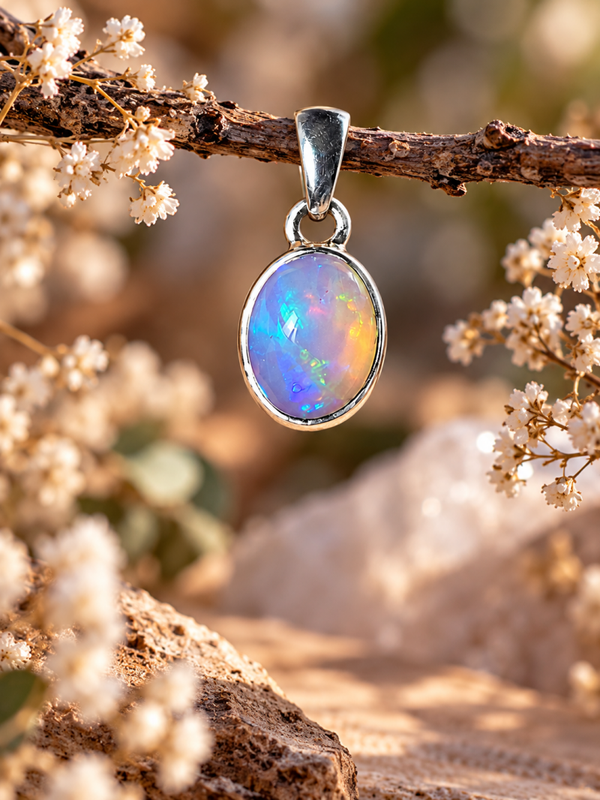 Pendentif Opale d'Éthiopie
