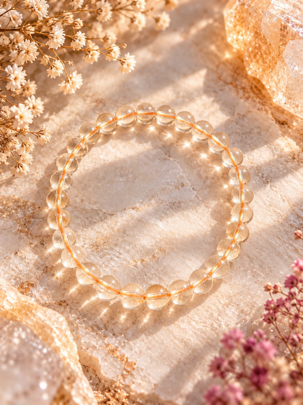 Bracelet en citrine naturelle