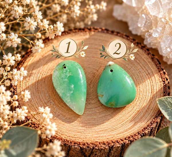 Cabochons de chrysoprase