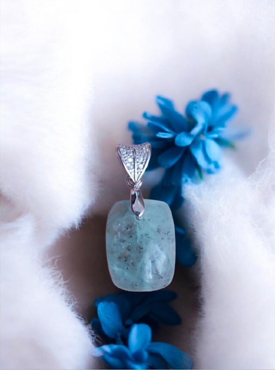 Pendentif en aigue-marine