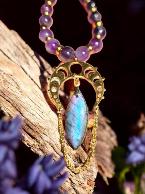 Collier "Lunea Purpurea"