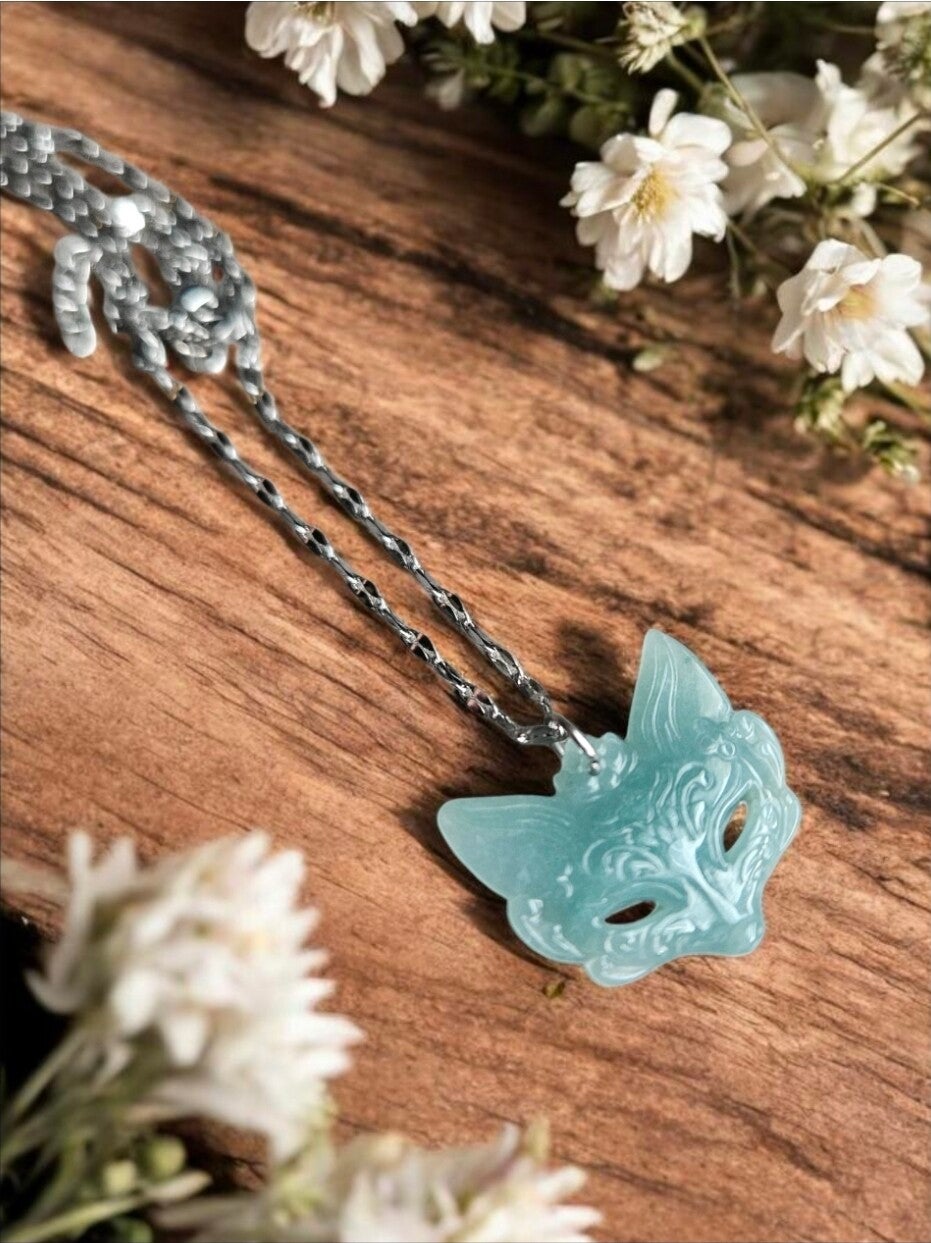 Collier "Gardien des Voies Invisibles" en jadéite