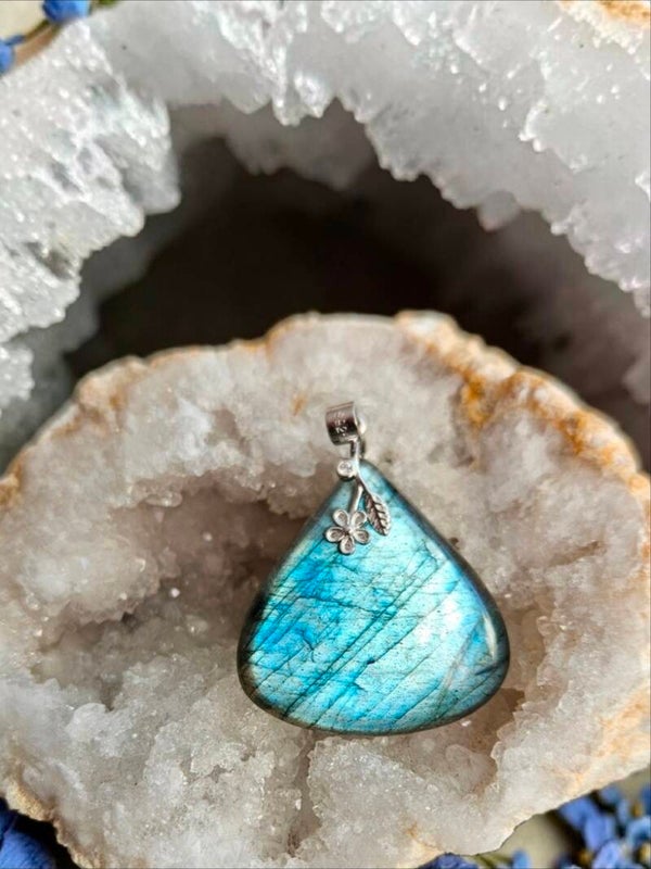 Pendentif en labradorite