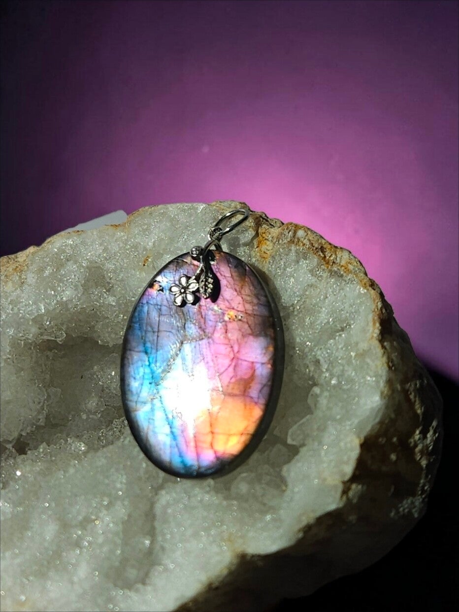 Pendentif en labradorite
