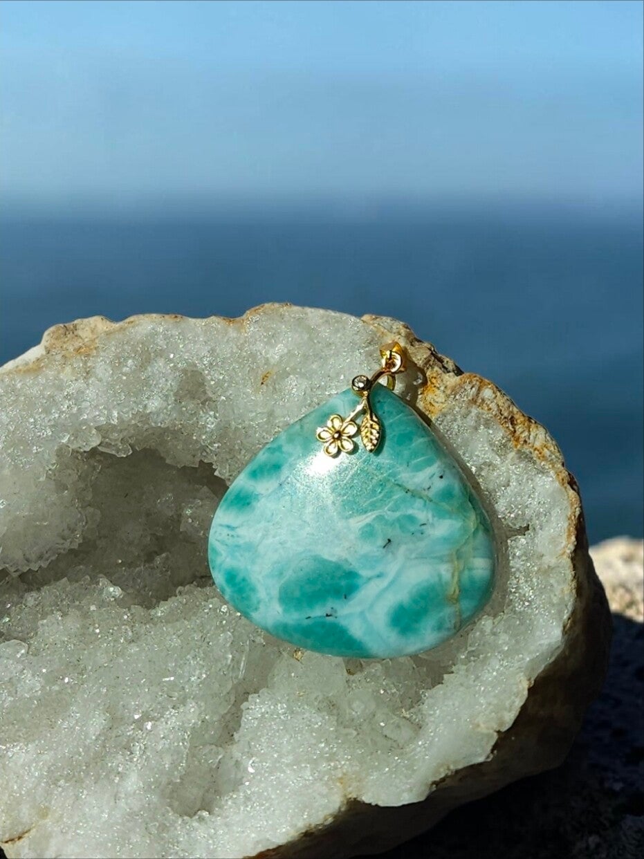 Pendentif en larimar