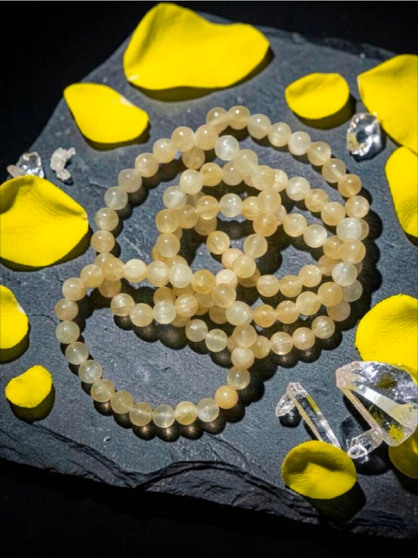 Bracelet en muscovite doré