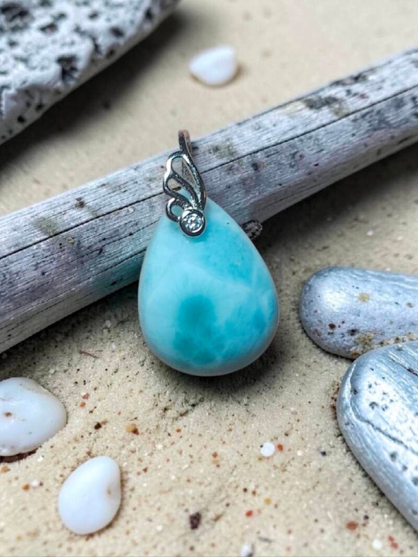 Pendentif en larimar