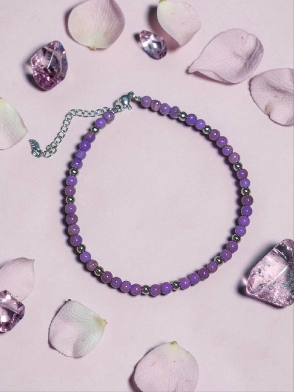 Bracelet de cheville en phosphosidérite
