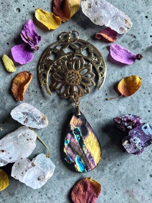 Pendentif "Marguerite de Lune"