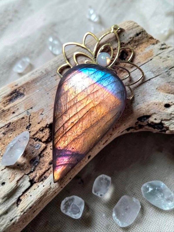 Pendentif "Fleur Boréale"