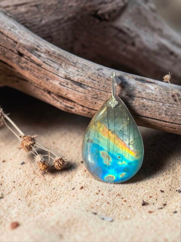 Pendentif en labradorite