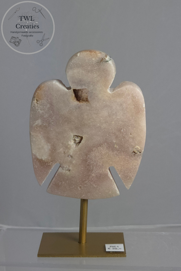 Roze Amethist engel   (RE1)