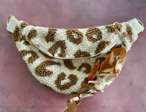 Sac banane — motif léopard