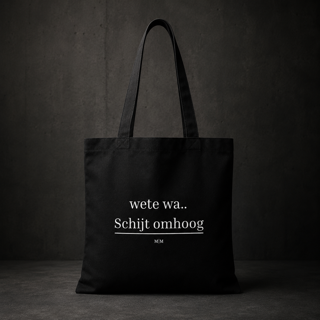Schijt omhoog totebag