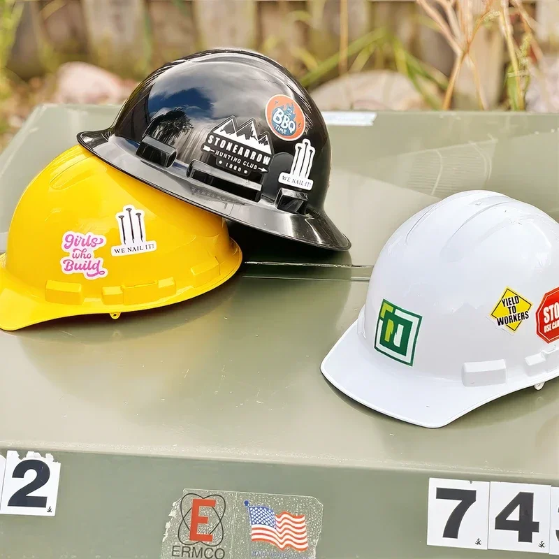 Hard hat stickers