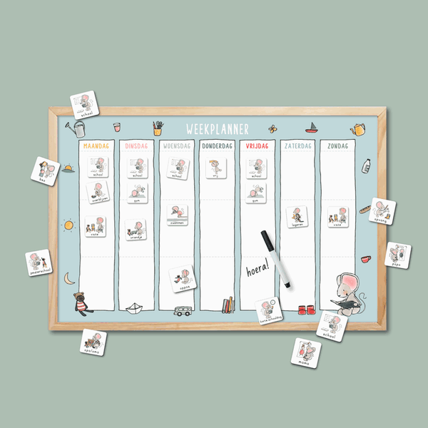 Weekplanner - thuis bij muis