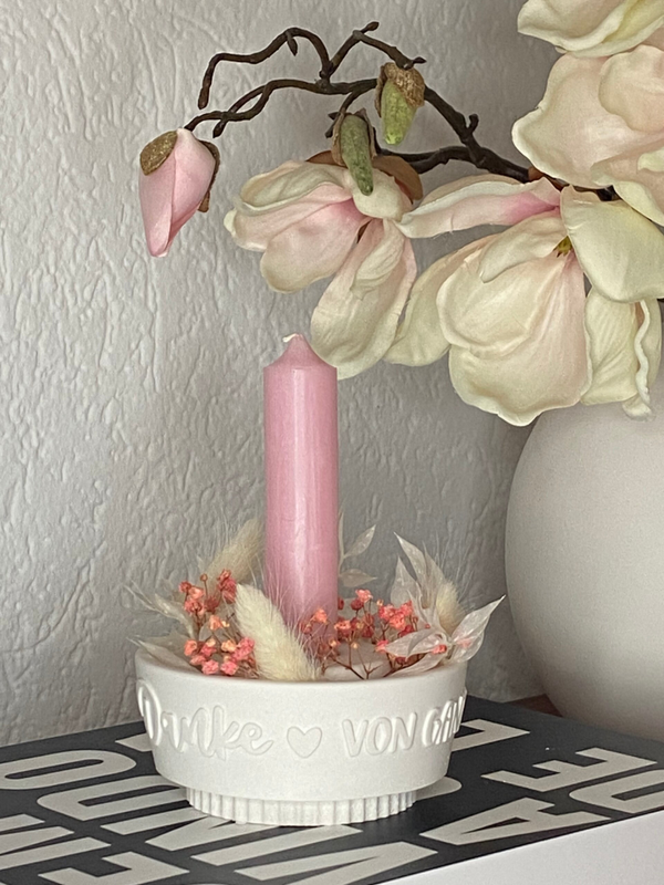 Gratia – Dekoschale mit Sprüchen „Herzlichen Glückwunsch“, „Danke von ganzem Herzen“ & Co. | Handmade Geschenk & moderne Wohndeko