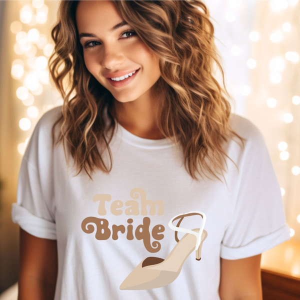 Team Bride Shirt – Perfektes T-Shirt für Junggesellinnenabschied & Brautparty