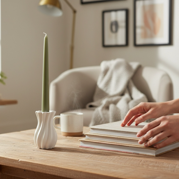 Luma – Moderner Kerzenhalter | Handmade Wohndeko & Perfekte Geschenkidee