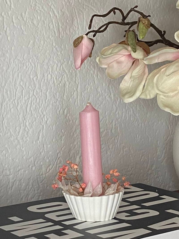 Muffa – Geriffelte Kerzenschale in Muffinform | Handmade Wohndeko & Geschenkidee