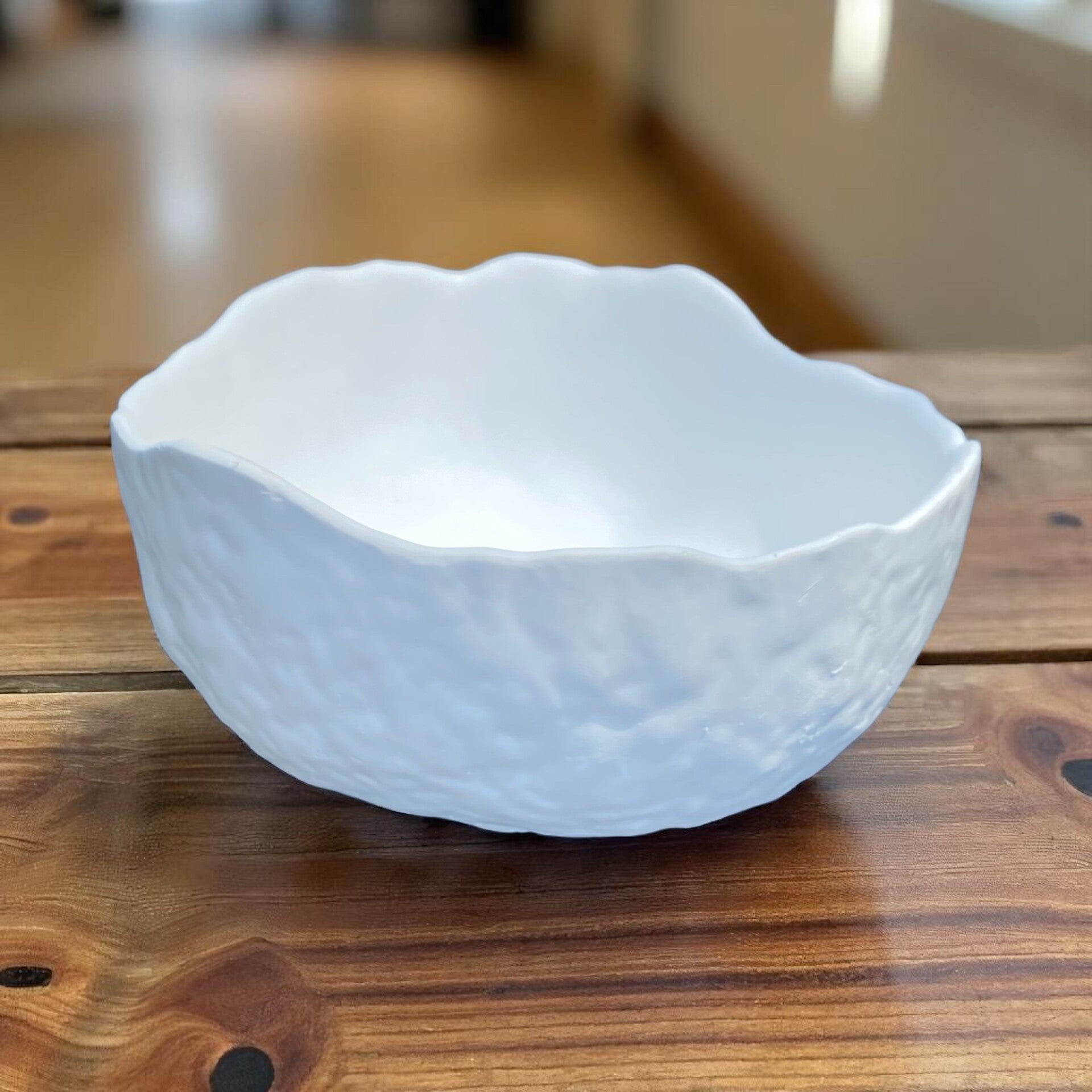 Deko-Schale im Pappmaché-Look – Handgefertigt mit unregelmäßigem Rand