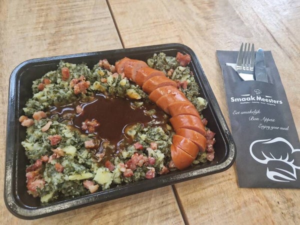 week 45 - Stamppot boerenkool met spekjes en Rookworst