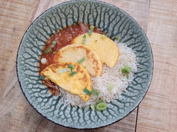 week 37 - Huisgemaakte Foe Yong Hai met witte rijst (VEGA)