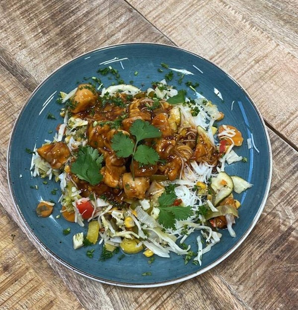 week 45 - Mihoen met groente kip en heerlijke woksaus