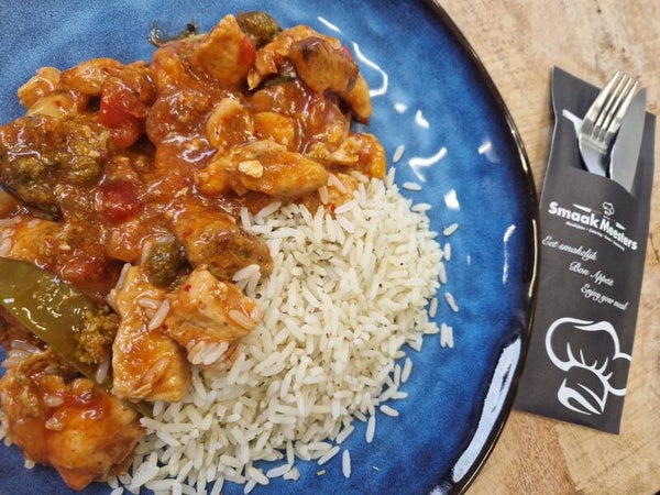week 28 - Kip in Chinese saus met witte rijst