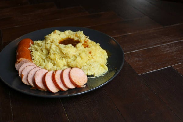 week 50 - Stamppot Zuurkool (spekjes) & Rookworst