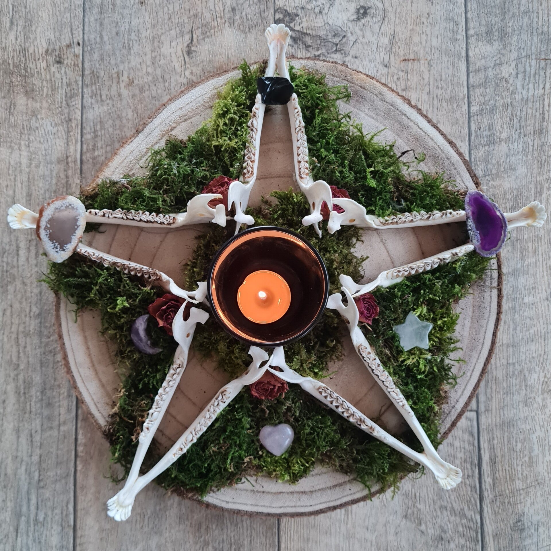 "Des Waldes heilige Wächter" Teelichthaler