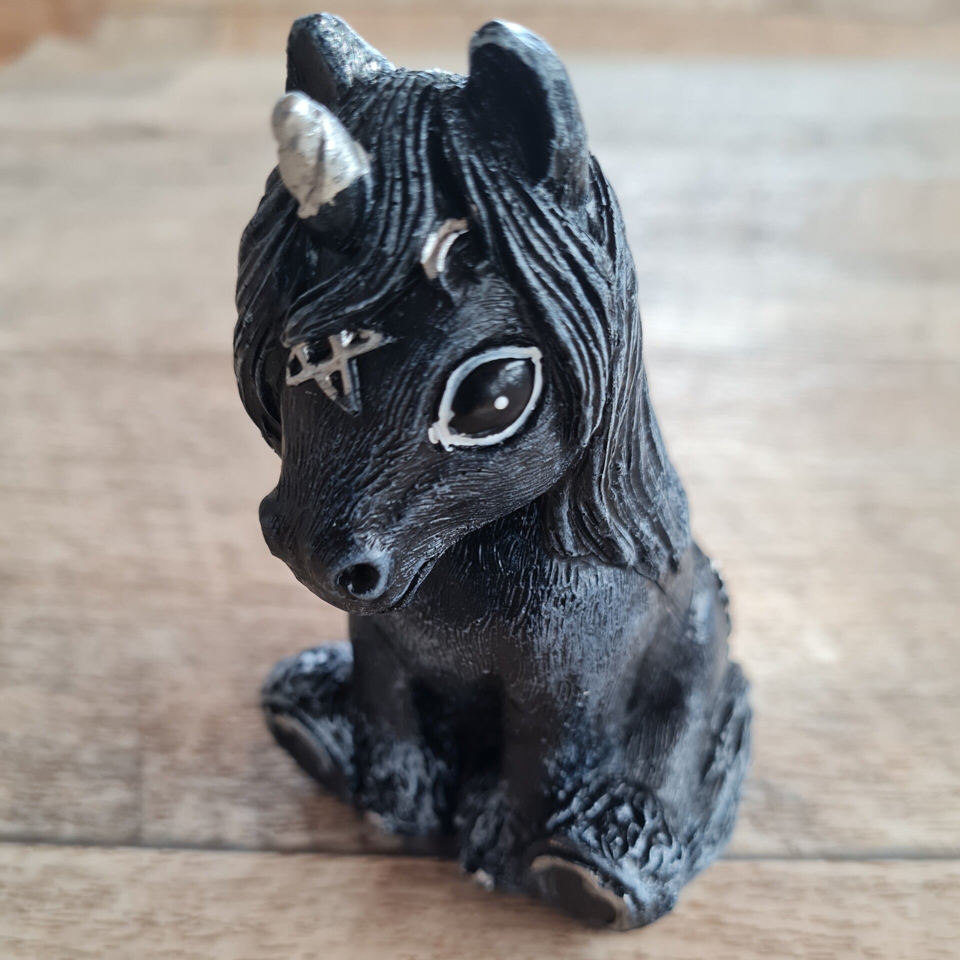 Harzfigur Black Unicorn